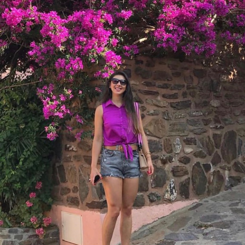 Purple sleeveless button down top blouse small - Picture 2 of 6